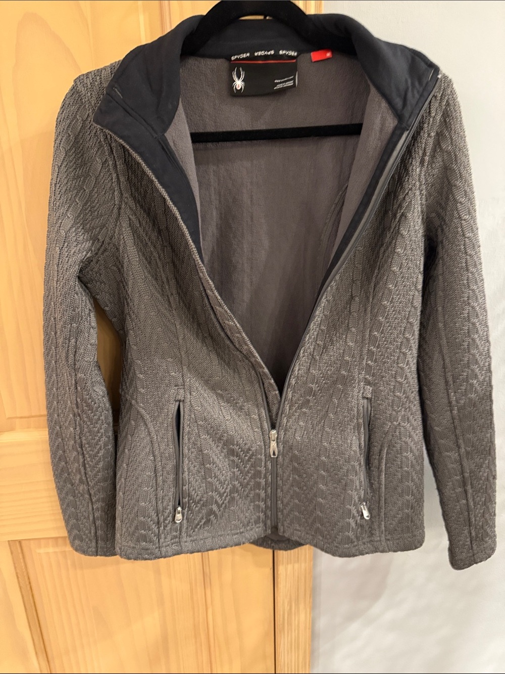 Spyder Gray Full Zip Sweater Fleece Jacket Women’s Medium